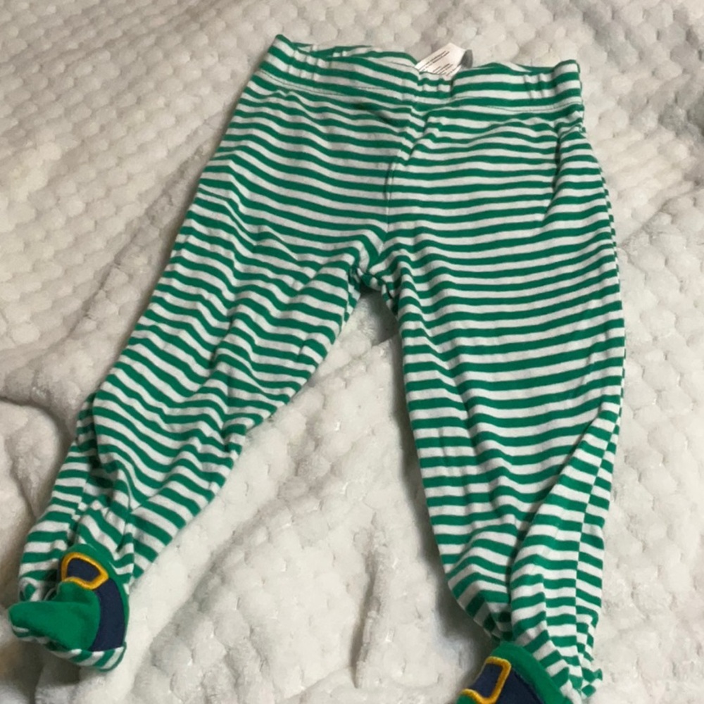 Carter's Green and White Striped Kids Bottoms